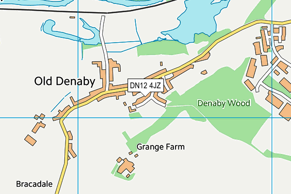 DN12 4JZ map - OS VectorMap District (Ordnance Survey)
