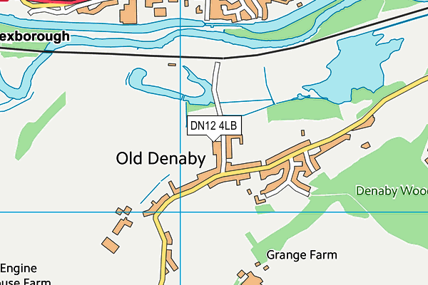 DN12 4LB map - OS VectorMap District (Ordnance Survey)