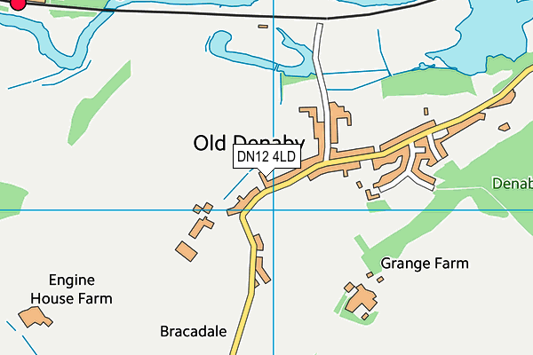 DN12 4LD map - OS VectorMap District (Ordnance Survey)