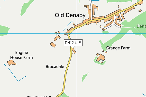 DN12 4LE map - OS VectorMap District (Ordnance Survey)