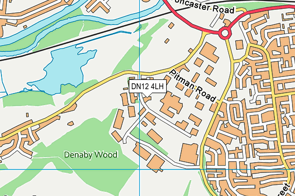 DN12 4LH map - OS VectorMap District (Ordnance Survey)