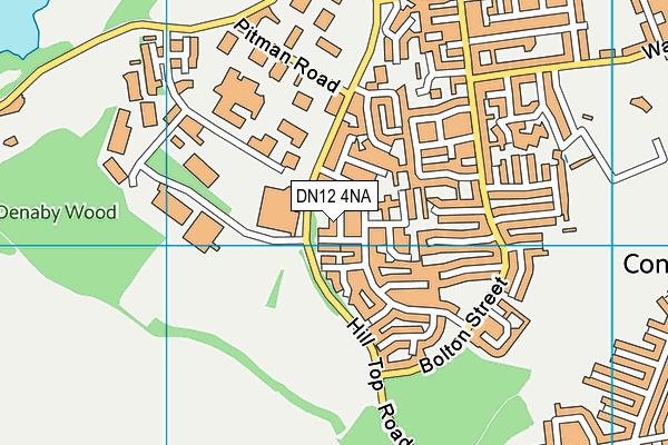 DN12 4NA map - OS VectorMap District (Ordnance Survey)