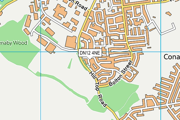 DN12 4NE map - OS VectorMap District (Ordnance Survey)