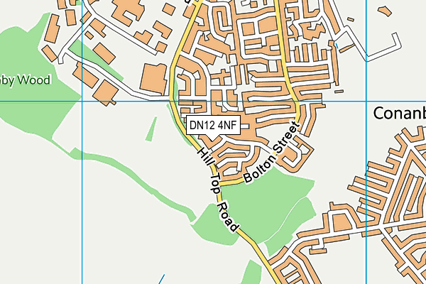 DN12 4NF map - OS VectorMap District (Ordnance Survey)