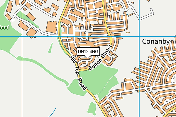 DN12 4NG map - OS VectorMap District (Ordnance Survey)