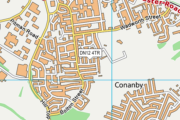 DN12 4TR map - OS VectorMap District (Ordnance Survey)