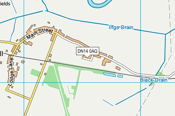 DN14 0AQ map - OS VectorMap District (Ordnance Survey)