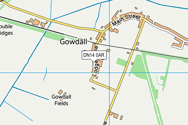 DN14 0AR map - OS VectorMap District (Ordnance Survey)