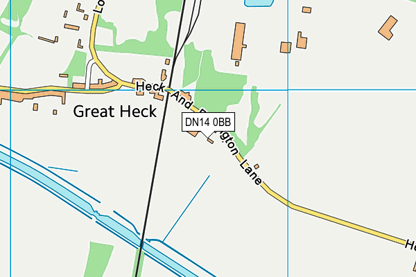 DN14 0BB map - OS VectorMap District (Ordnance Survey)