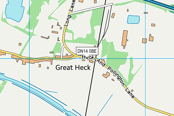 DN14 0BE map - OS VectorMap District (Ordnance Survey)