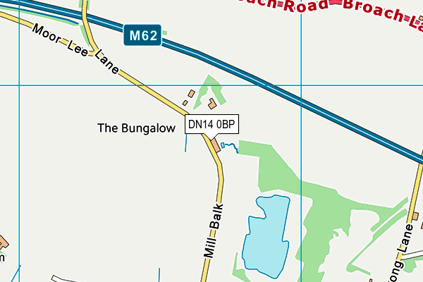 DN14 0BP map - OS VectorMap District (Ordnance Survey)