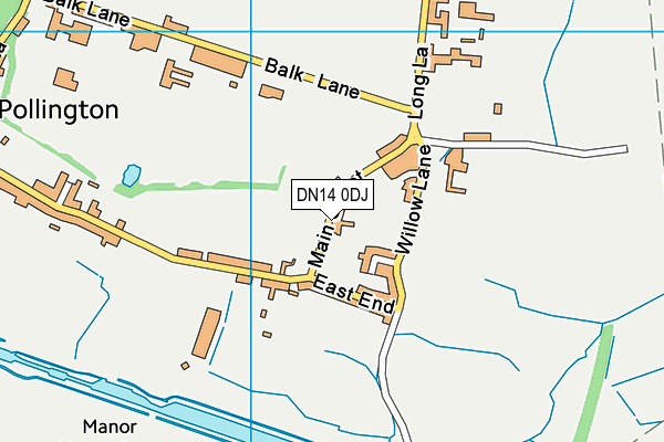 DN14 0DJ map - OS VectorMap District (Ordnance Survey)