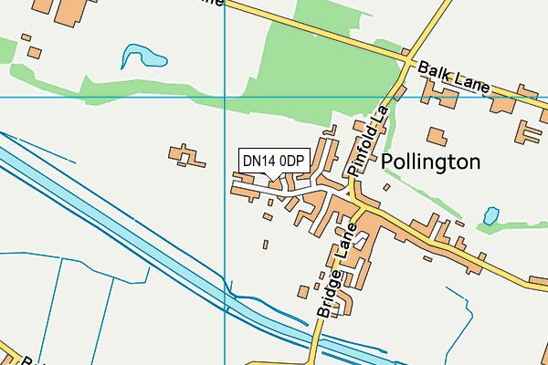 DN14 0DP map - OS VectorMap District (Ordnance Survey)