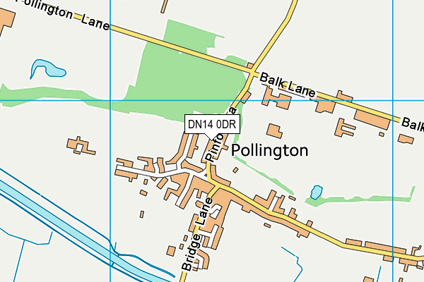 DN14 0DR map - OS VectorMap District (Ordnance Survey)