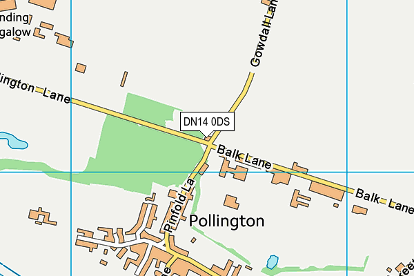 DN14 0DS map - OS VectorMap District (Ordnance Survey)