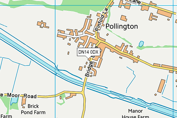 DN14 0DX map - OS VectorMap District (Ordnance Survey)