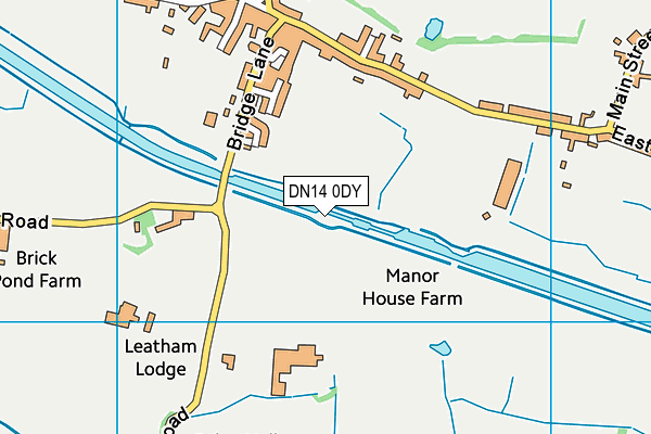 DN14 0DY map - OS VectorMap District (Ordnance Survey)