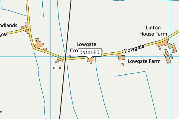 DN14 0ED map - OS VectorMap District (Ordnance Survey)