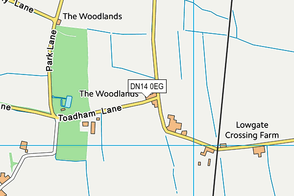 DN14 0EG map - OS VectorMap District (Ordnance Survey)