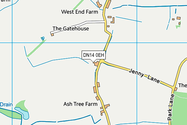 DN14 0EH map - OS VectorMap District (Ordnance Survey)