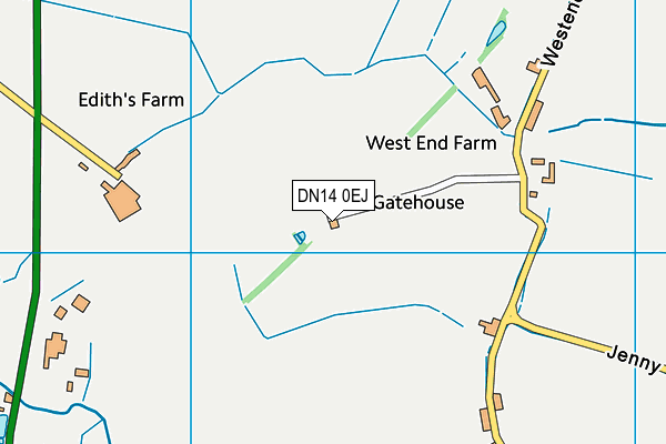DN14 0EJ map - OS VectorMap District (Ordnance Survey)