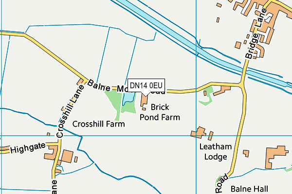 DN14 0EU map - OS VectorMap District (Ordnance Survey)