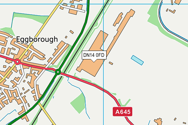 DN14 0FD map - OS VectorMap District (Ordnance Survey)