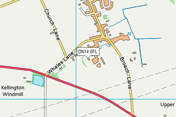 DN14 0FL map - OS VectorMap District (Ordnance Survey)