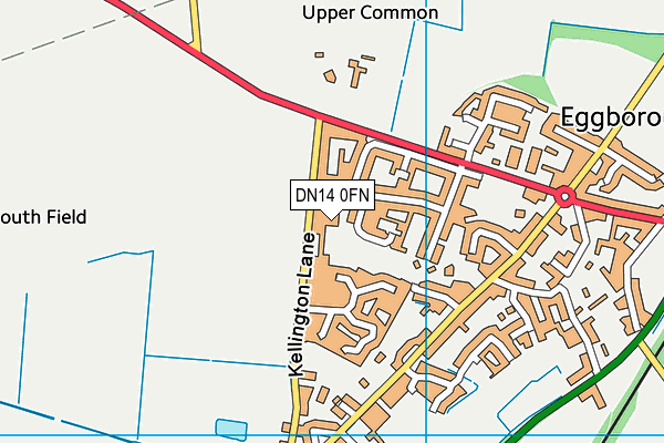 DN14 0FN map - OS VectorMap District (Ordnance Survey)