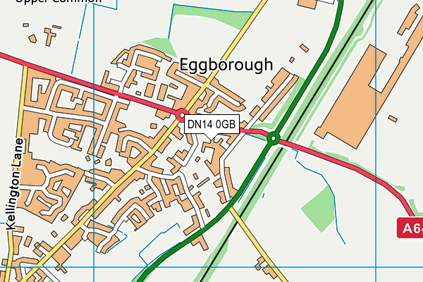 DN14 0GB map - OS VectorMap District (Ordnance Survey)