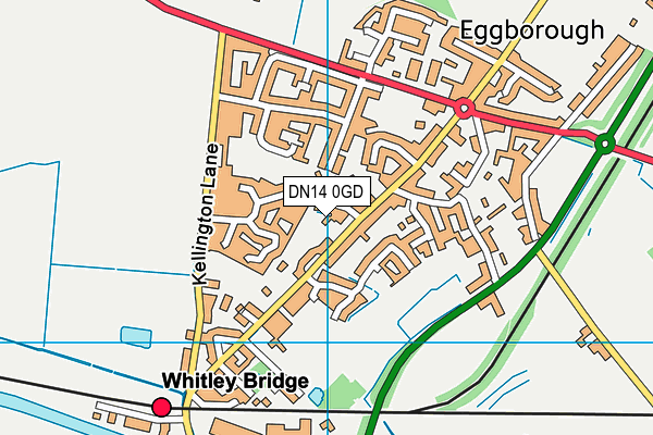 DN14 0GD map - OS VectorMap District (Ordnance Survey)