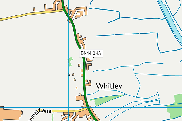 DN14 0HA map - OS VectorMap District (Ordnance Survey)