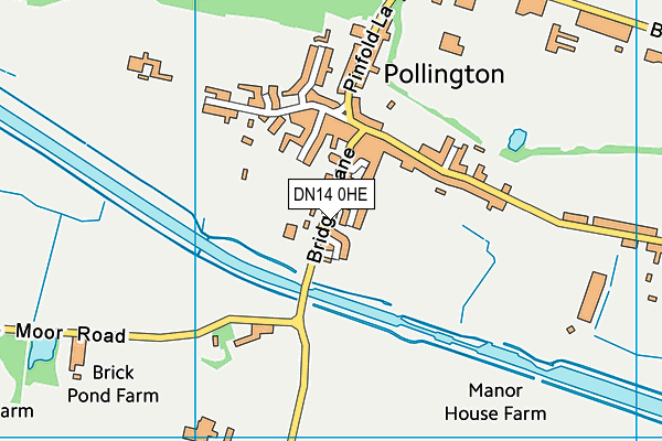 DN14 0HE map - OS VectorMap District (Ordnance Survey)