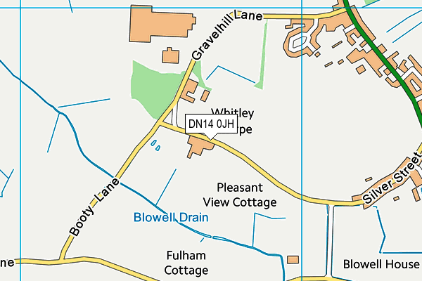 DN14 0JH map - OS VectorMap District (Ordnance Survey)