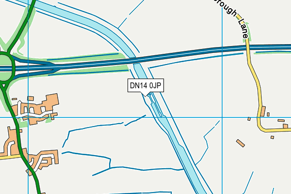 DN14 0JP map - OS VectorMap District (Ordnance Survey)