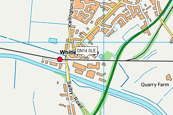 DN14 0LE map - OS VectorMap District (Ordnance Survey)