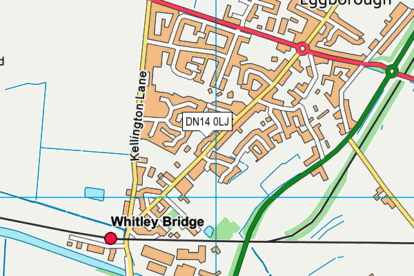 DN14 0LJ map - OS VectorMap District (Ordnance Survey)