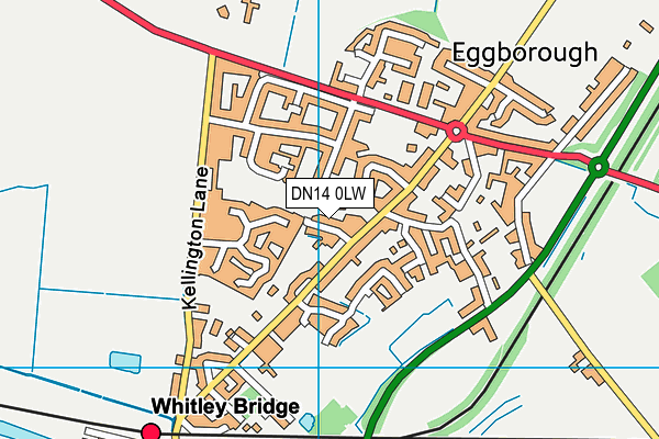 DN14 0LW map - OS VectorMap District (Ordnance Survey)