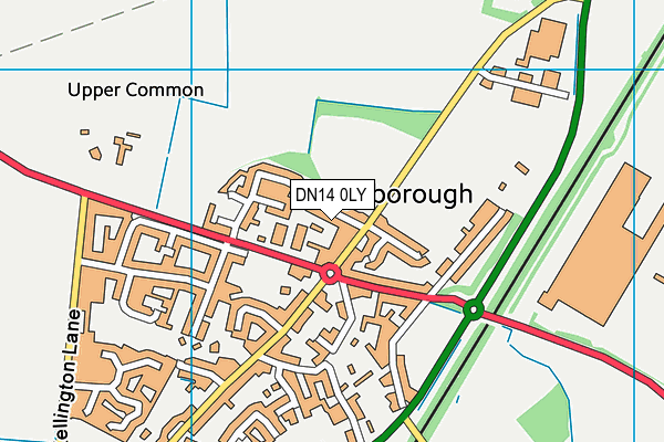 DN14 0LY map - OS VectorMap District (Ordnance Survey)