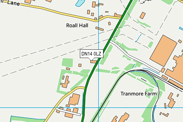 DN14 0LZ map - OS VectorMap District (Ordnance Survey)