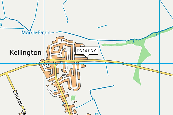 Kellington Primary School map (DN14 0NY) - OS VectorMap District (Ordnance Survey)