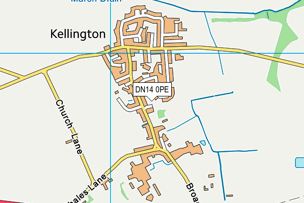 DN14 0PE map - OS VectorMap District (Ordnance Survey)
