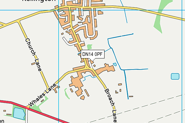 DN14 0PF map - OS VectorMap District (Ordnance Survey)