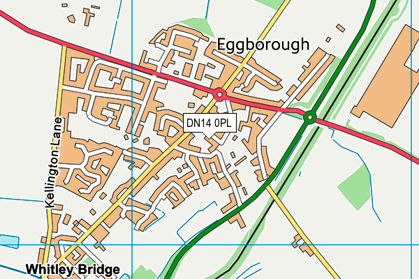 DN14 0PL map - OS VectorMap District (Ordnance Survey)