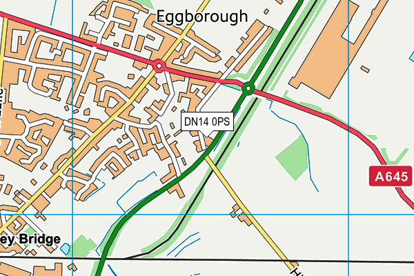 DN14 0PS map - OS VectorMap District (Ordnance Survey)