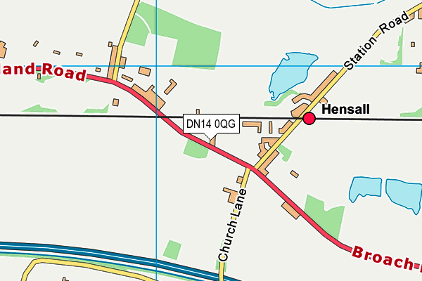 DN14 0QG map - OS VectorMap District (Ordnance Survey)