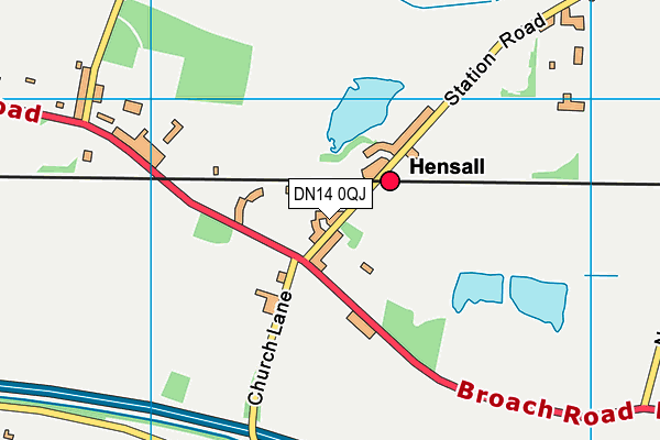 DN14 0QJ map - OS VectorMap District (Ordnance Survey)