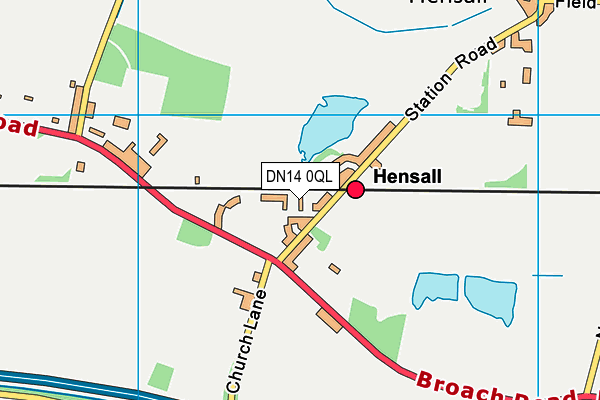 DN14 0QL map - OS VectorMap District (Ordnance Survey)