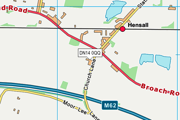 Hensall Community Primary School map (DN14 0QQ) - OS VectorMap District (Ordnance Survey)