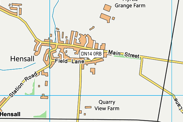 DN14 0RB map - OS VectorMap District (Ordnance Survey)